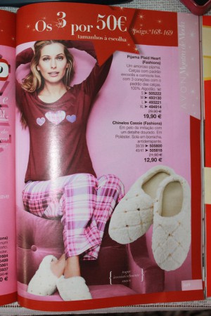 Pijama, chinelos
